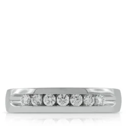 Men's Channel Set Diamond Band 14K, 1/2 ctw.
