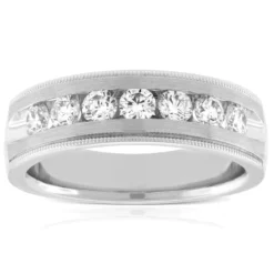 Men's Diamond Wedding Band 14K