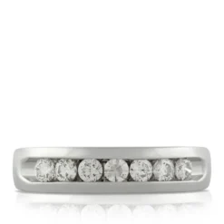 Men's Diamond Wedding Band 14K, 3/4 ctw.