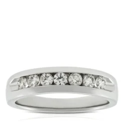 Men's Diamond Wedding Band 14K, 3/4 ctw.