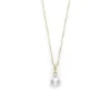 Mikimoto AA Akoya Cultured Pearl & Diamond Necklace 18K, 6mm