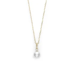 Mikimoto AA Akoya Cultured Pearl & Diamond Necklace 18K, 6mm