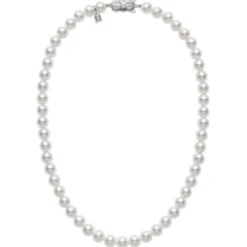 Mikimoto A Akoya Cultured Pearl Strand Necklace 18K, 18"