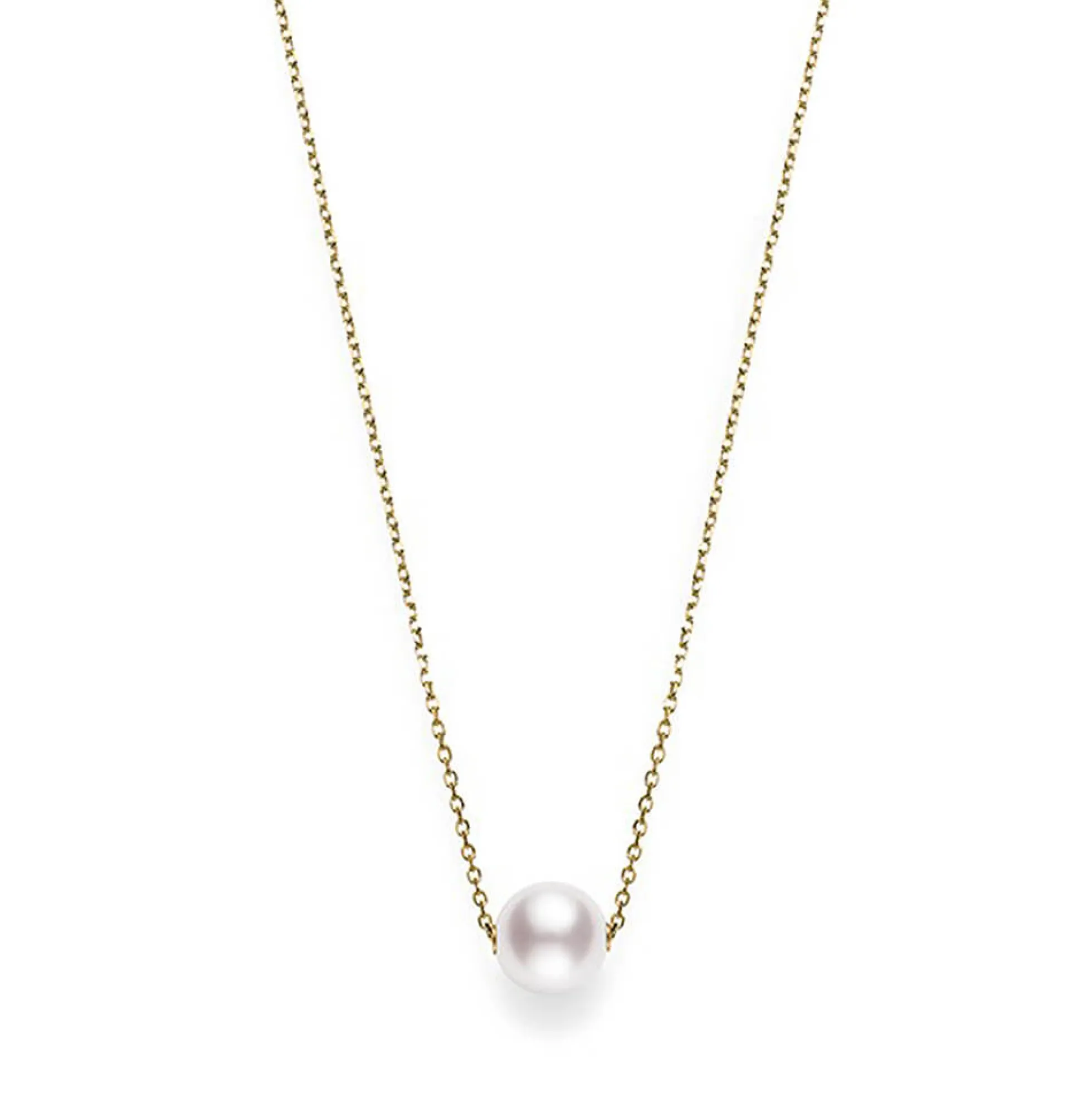Mikimoto Akoya Cultured Pearl Necklace 8mm, A+, 18K
