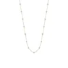 Mikimoto Akoya Cultured Pearl Station Necklace 18K, 32"
