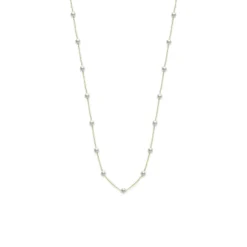 Mikimoto Akoya Cultured Pearl Station Necklace 18K, 32"