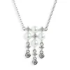 Mikimoto Akoya Cultured Pearl & Diamond Necklace 18K