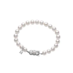 Mikimoto Akoya Cultured Pearl Bracelet, 18K White Gold