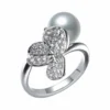Mikimoto Akoya Cultured Pearl Ring in 18K White Gold