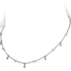 Mikimoto Akoya Cultured Pearl & Diamond Teardrop Necklace 18K
