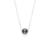 Mikimoto Black South Sea Cultured Pearl Necklace 18K