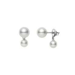 Mikimoto Classic Akoya Cultured Pearl Earrings, 18K White Gold