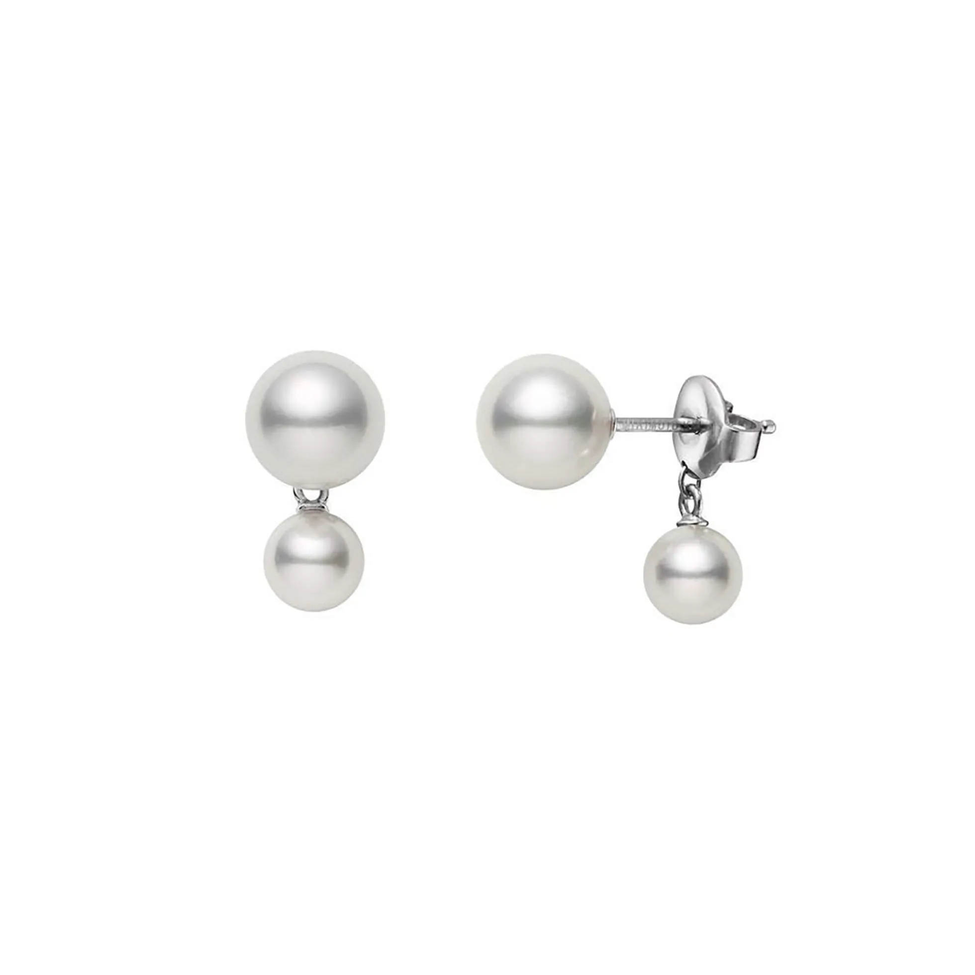 Mikimoto Classic Akoya Cultured Pearl Earrings, 18K White Gold