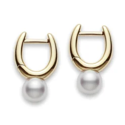Mikimoto Classic Elegance Akoya Cultured Pearl Earrings 18K