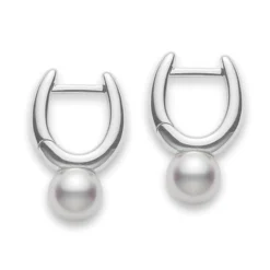 Mikimoto Classic Elegance Akoya Cultured Pearl Earrings 18K