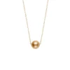 Mikimoto Golden South Sea Cultured Pearl Necklace 18K