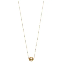 Mikimoto Golden South Sea Cultured Pearl Necklace 18K
