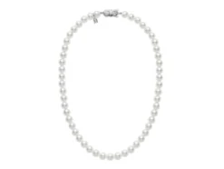 Mikimoto 18 Inch Akoya Cultured Pearl Necklace in 18K White Gold