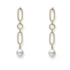 Mikimoto M Code Akoya Cultured Pearl Earrings in 18K Yellow Gold