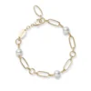 Mikimoto M Code Akoya Cultured Pearl Bracelet in 18K Yellow Gold