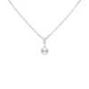 Mikimoto Morning Dew Akoya Cultured Pearl and Diamond Pendant, 18K White Gold