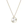 Mikimoto Open Circle Triple Akoya Cultured Pearl Necklace 18K