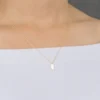 Mini Dog Tag Pendant, 14K Yellow Gold