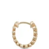 12MM Bezel Set Diamond Huggie Hoop Earrings 14K