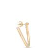 24MM Classic Diamond Hoop Earrings, ⅓ Total Carat Weight, 14K Yellow Gold