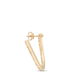 24MM Classic Diamond Hoop Earrings, ⅓ Total Carat Weight, 14K Yellow Gold