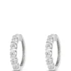 22MM Diamond Hoops, 14K White Gold