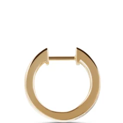 15MM Diamond Hoops, 14K Yellow Gold