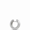 15.8MM Diamond Hoops, Sterling Silver