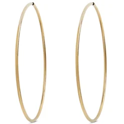 60MM Endless Hoop Earrings 14K