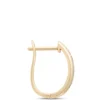17.5MM Hinged Hoop Diamond Earrings, 14K Yellow Gold