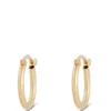 12MM Hoop Earrings 14K
