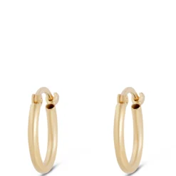 12MM Hoop Earrings 14K