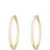 40MM Hoop Earrings 14K