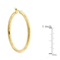 40MM Hoop Earrings 14K