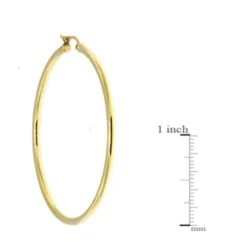 50MM Hoop Earrings 14K