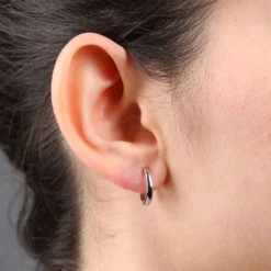 14MM Huggie Hoop Earrings 14K