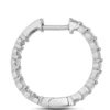 18MM Inside Out Diamond Hoop Earrings 14K, 1 ctw.