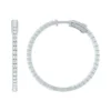 39MM Inside Outside Diamond Hoop Earrings, 14K Yellow Gold