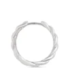17MM Linked Hoop Earrings, Sterling Silver