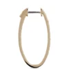 23MM Oval Hoop Confetti Diamond and Gold Earrings, 14K Yellow Gold