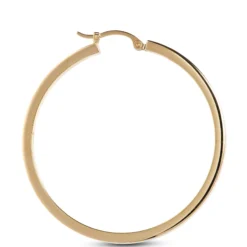 40MM Tube Hoop Earrings, 14K Yellow Gold