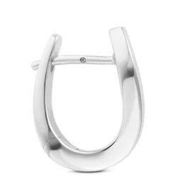 18MM Twisted Hoop Earrings in Sterling Silver