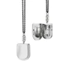 Monica Rich Kosann Horeshoe Locket Necklace with Curb Bail, Sterling Silver