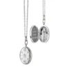 Monica Rich Kosann Oval Mosaic Locket, Sterling Silver