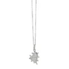 Monica Rich Kosann Petite Pave White Sapphire Heart Necklace, Sterling Silver